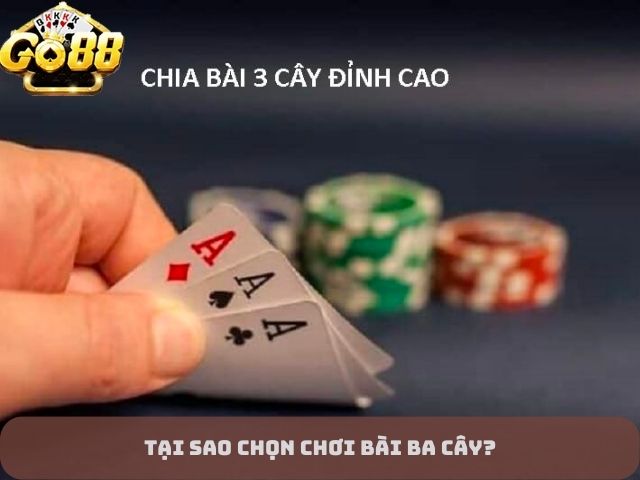 Tại sap chọn chơi bài ba cây