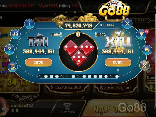 Khái quát về cổng game Tài Xỉu Go88