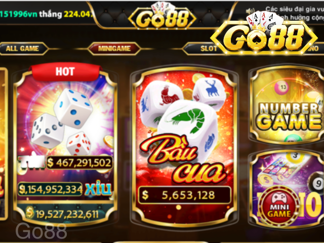 Những loại mini game đỉnh cao nhất tại Go88