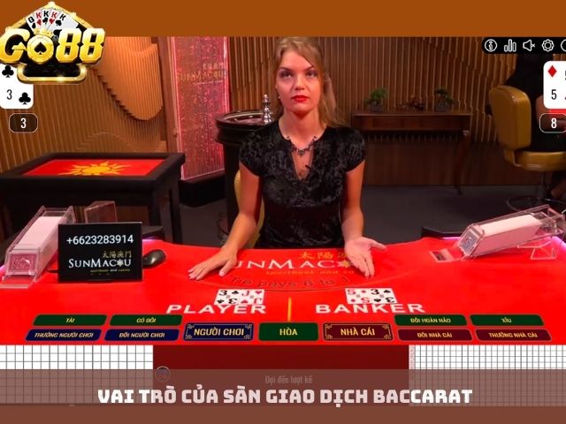 Vai trò của sàn giao dịch baccarat