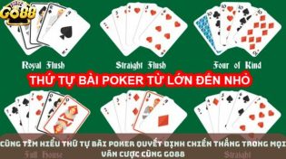 Cùng Tìm Hiểu Thứ Tự Bài Poker Quyết Định Chiến Thắng Trong Mọi Ván Cược