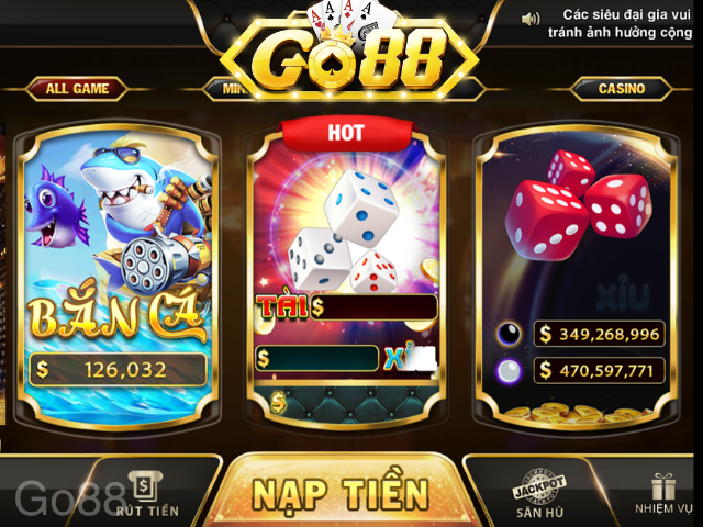 Khám phá các tựa game slot tại Go88