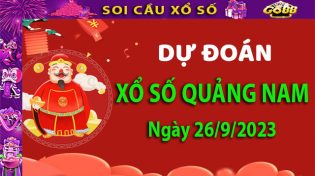 Soi cầu xổ số Quảng Nam 26/9/2023 - Dự đoán XSMT tại Go88