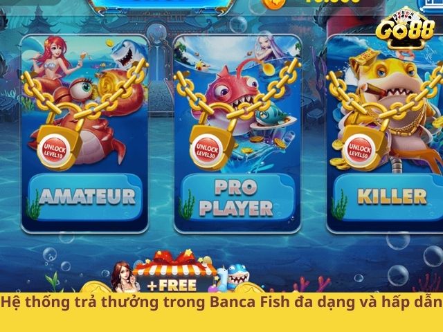 Hệ thống trả thưởng trong Banca Fish đa dạng và hấp dẫn