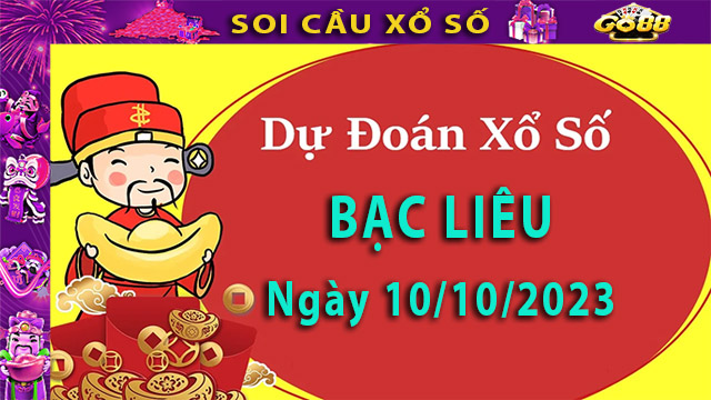 Soi cầu xổ số Bạc Liêu 10/10/2023 - Dự đoán XSMN cùng Go881