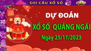 Soi cầu xổ số Quảng Ngãi 25/11/2023 – Dự đoán XSMT tại Go88