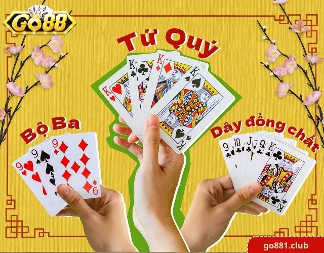 Cách chia bài có tứ quý trong bài tiến lên